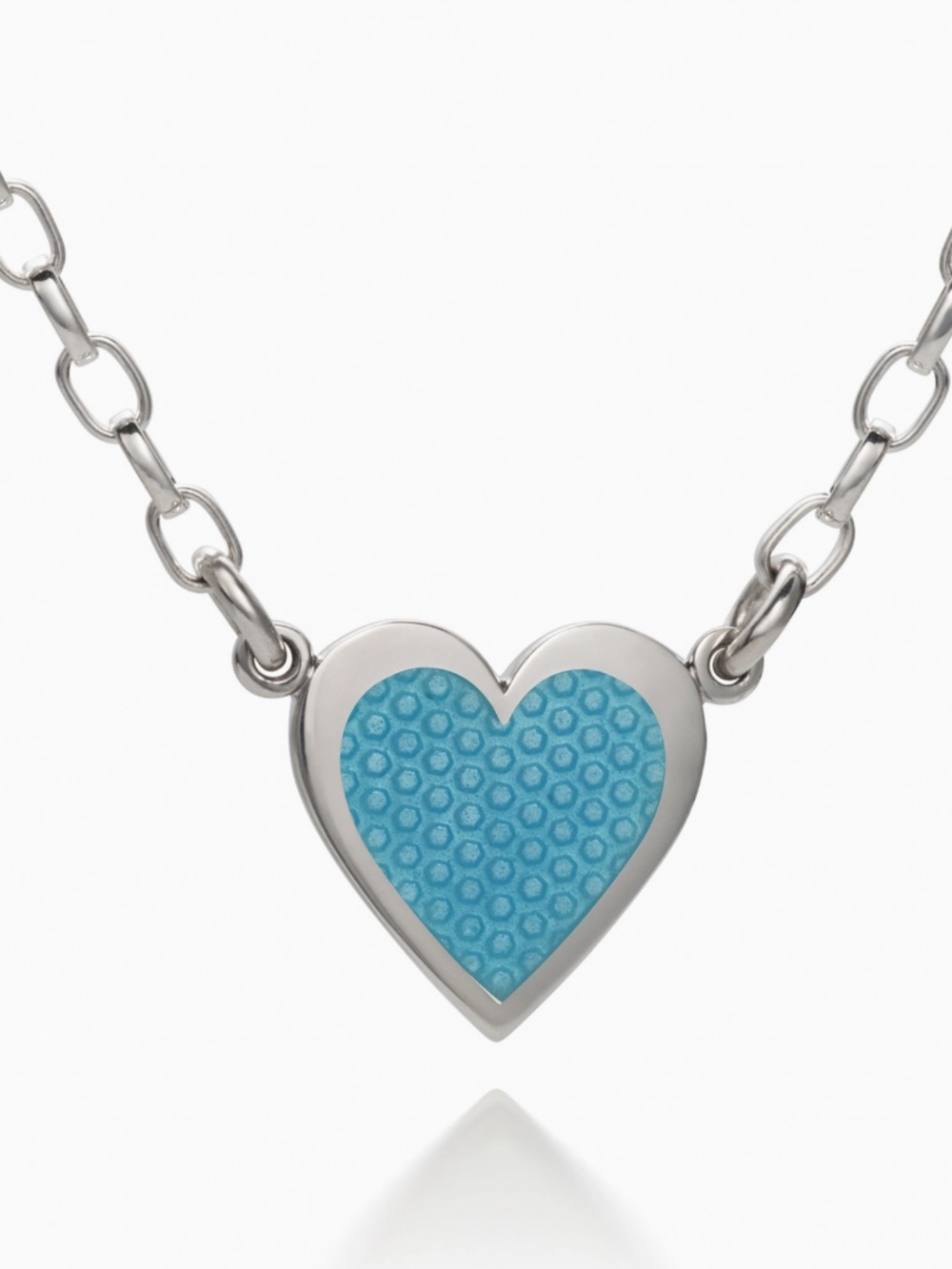HEARTS OF LOVE STERLING SILVER HEART NECKLACE 18”
